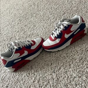 Nike White and Red Air Max